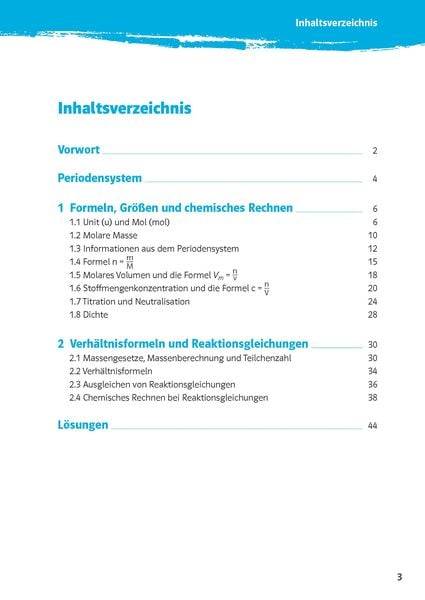 Klett 10-Minuten-Training Chemie - Rechnen in Chemie 7.-10. Klasse