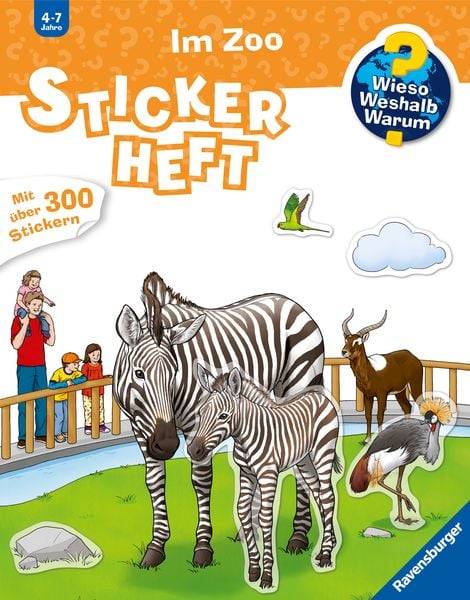 Wieso? Weshalb? Warum? Stickerheft: Im Zoo