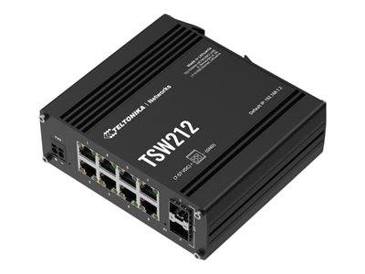 Teltonika TSW212 - Switch - managed - 8 x 10/100/1000 + 2 x SFP