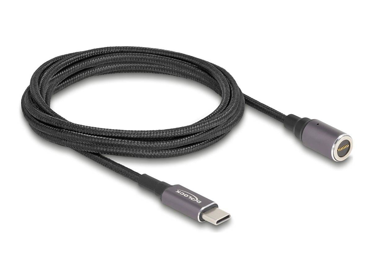 Delock - Stromkabel - 24 pin USB-C (M) zu 8-poliger Steckverbinder magnetisch - 20 V - 3 A - 1.8 m - USB-C Power Deliver
