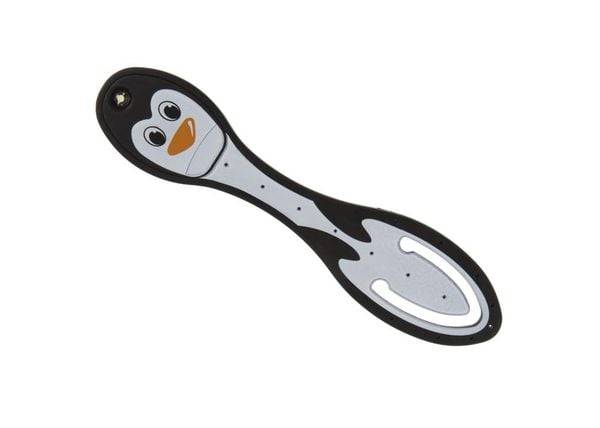 Flexilight Leselicht (Pinguin) | 2 in 1 Leselampe & Lesezeichen | Geschenk für Leser, Buchliebhaber | Deutsche Ausgabe