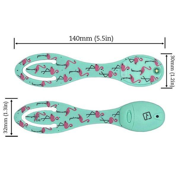 Flexilight Leselicht (Flamingo) | 2 in 1 Leselampe & Lesezeichen | Geschenk für Leser, Buchliebhaber | Deutsche Ausgabe