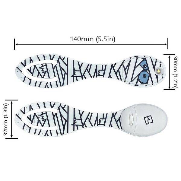 Flexilight Leselicht (Mumie) | 2 in 1 Leselampe & Lesezeichen | Geschenk für Leser, Buchliebhaber | Deutsche Ausgabe