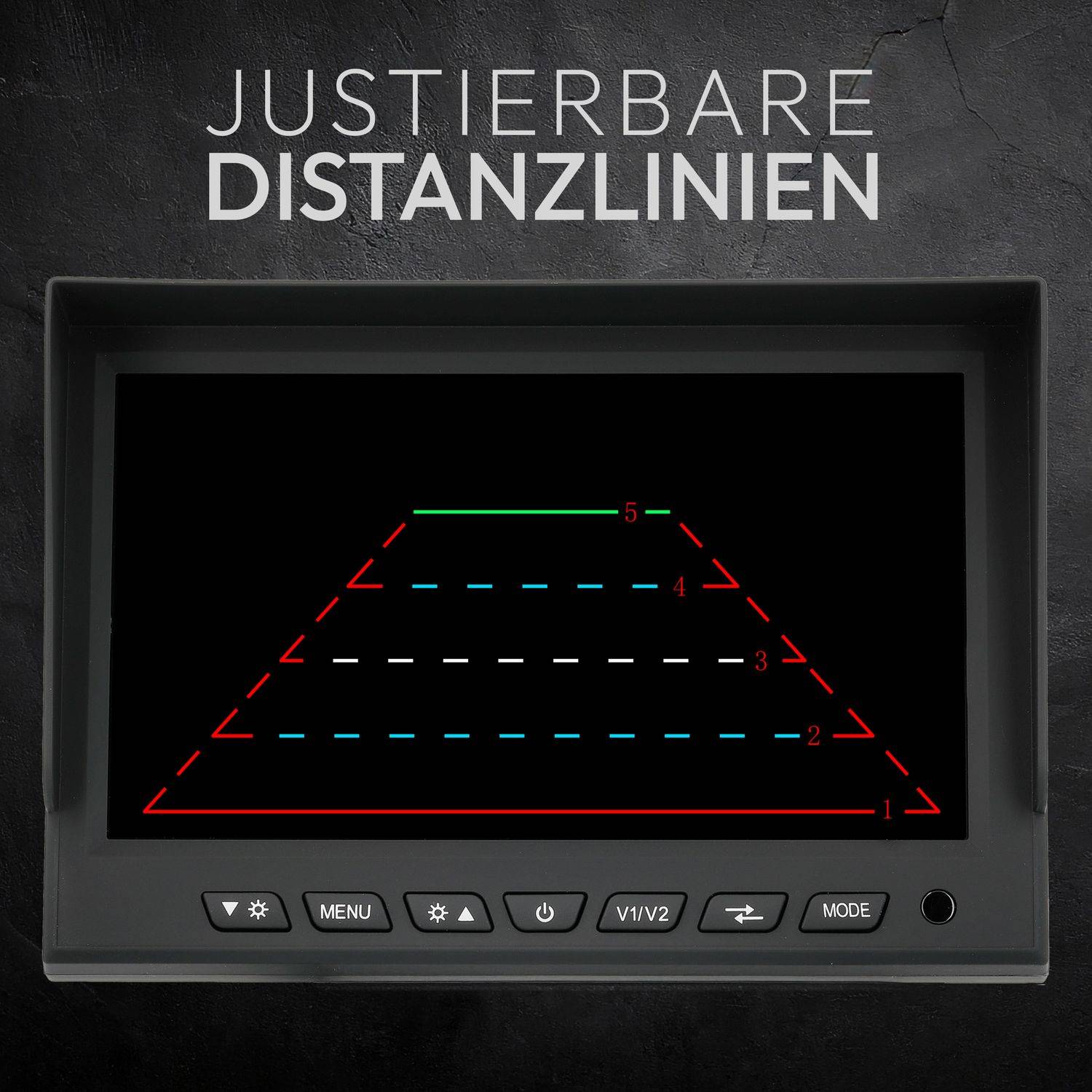 VSG24 7" Rückfahrkamera Set CAMPER | Wohnmobil 120° weiß RVS-24102