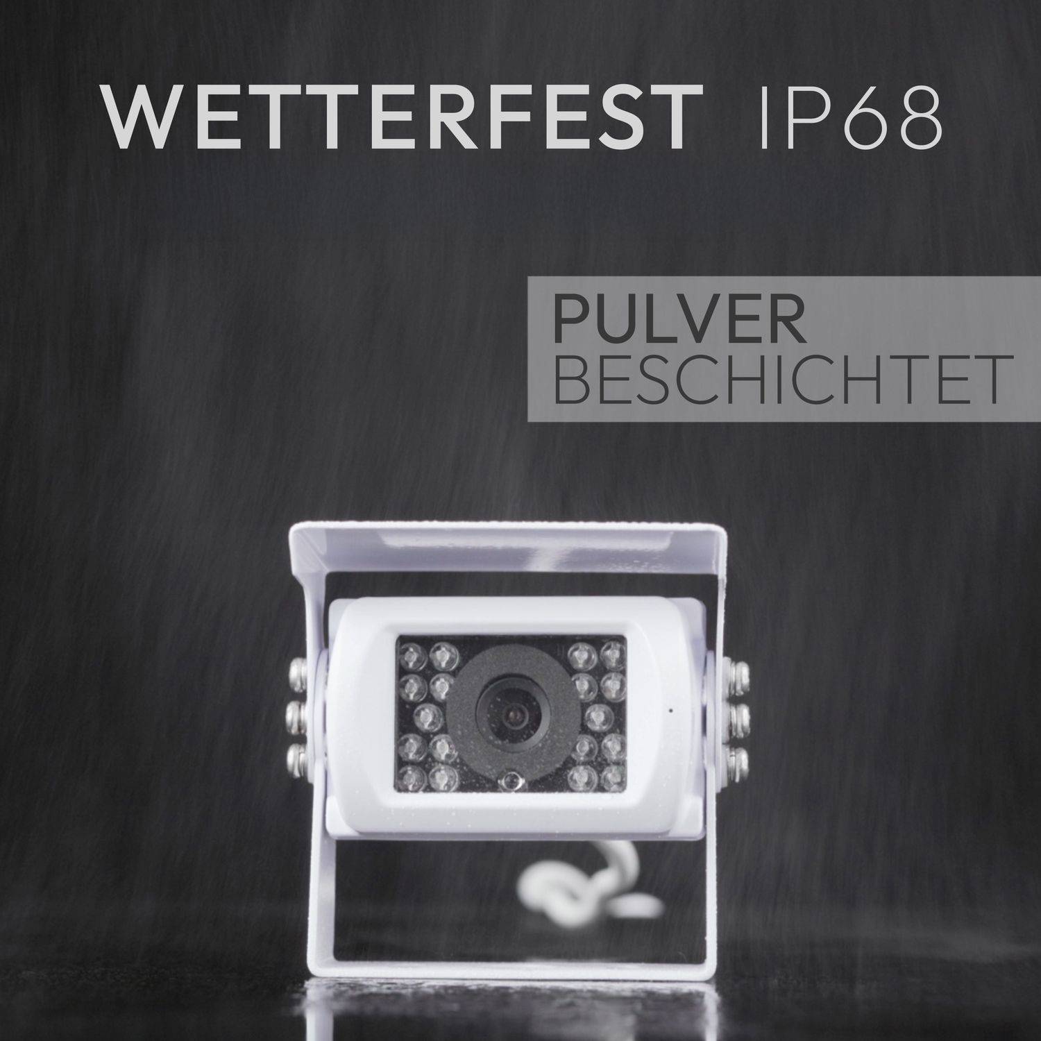 VSG24 7" Rückfahrkamera Set CAMPER | Wohnmobil 120° weiß RVS-24102