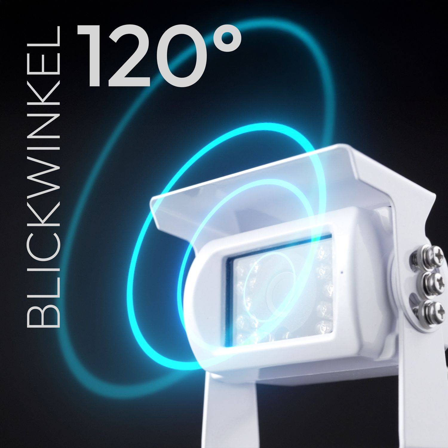 VSG24 7" Rückfahrkamera Set CAMPER | mit 2 Kameras für Wohnmobil 120° weiß RVS-24502