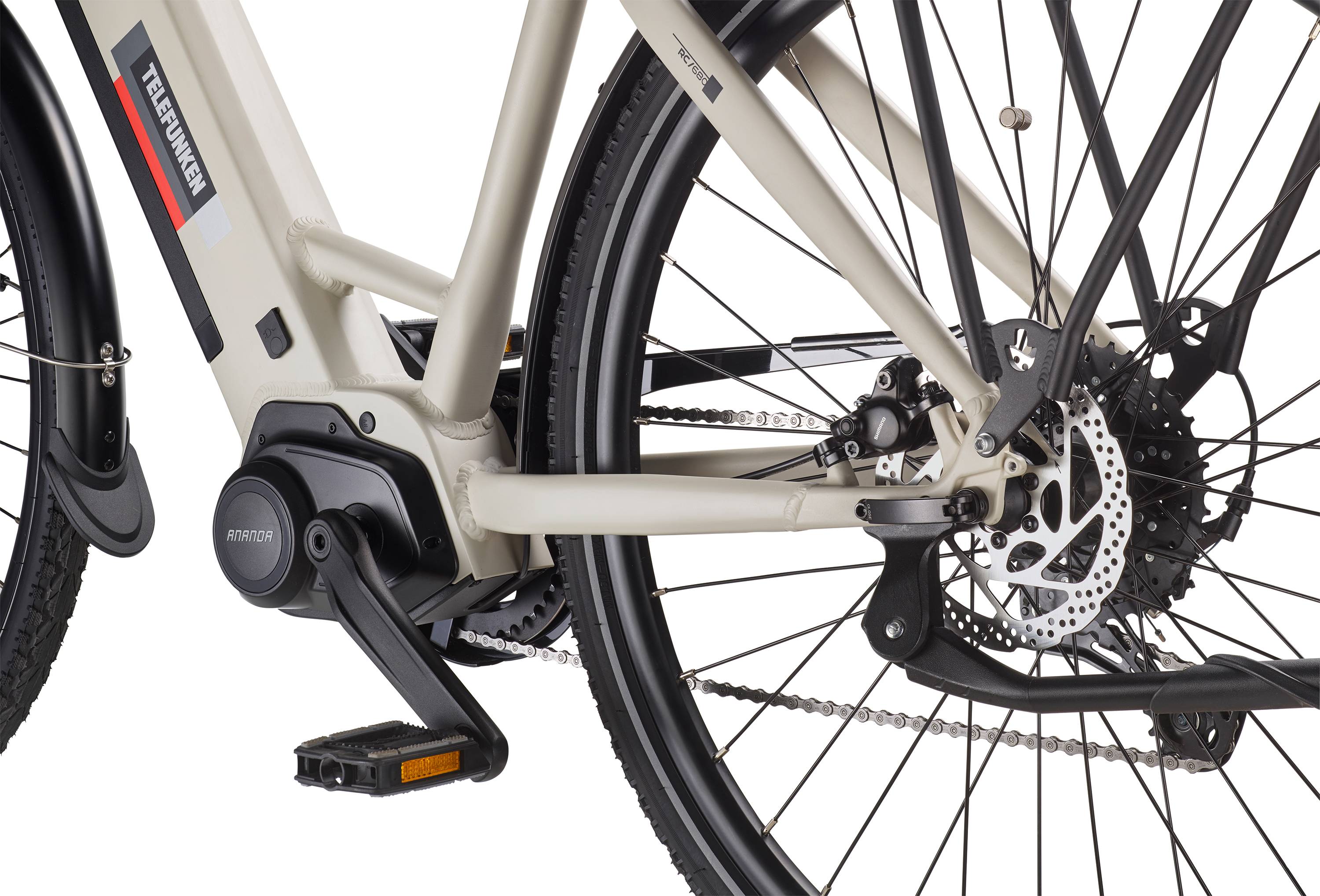 Telefunken City E-Bike | Elektrofahrrad 28 Zoll | Mittelmotor 250 W | 10-Gang Kettenschaltung | 705,6 Wh Akku | Pedelec