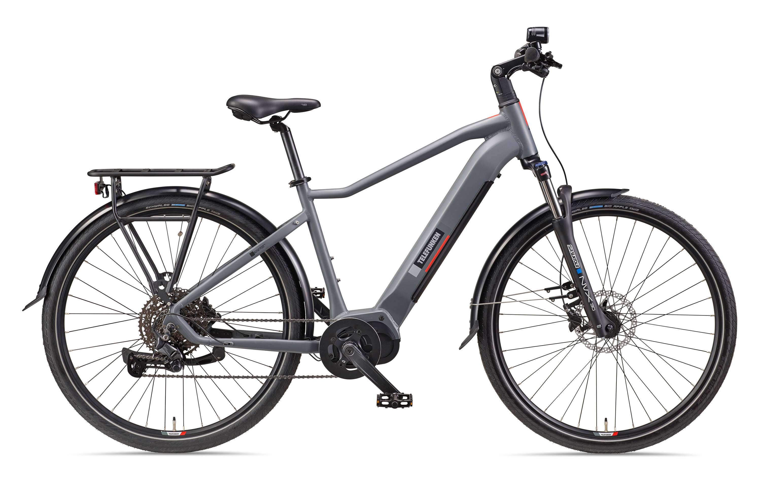 Telefunken City SUV E-Bike | Elektrofahrrad 29 Zoll | Mittelmotor | 10-Gang Kettenschaltung | 720 Wh Akku