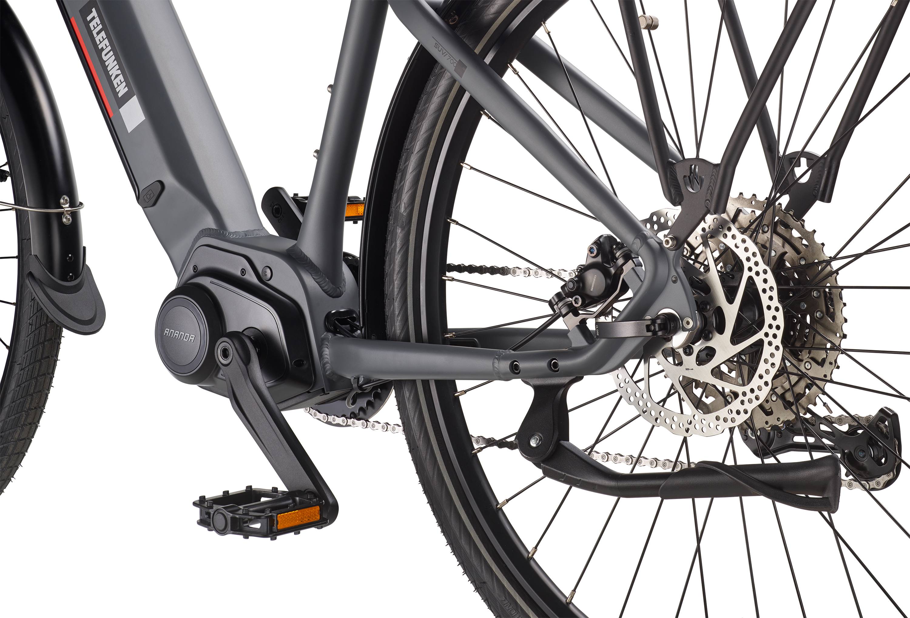 Telefunken City SUV E-Bike | Elektrofahrrad 29 Zoll | Mittelmotor | 10-Gang Kettenschaltung | 720 Wh Akku