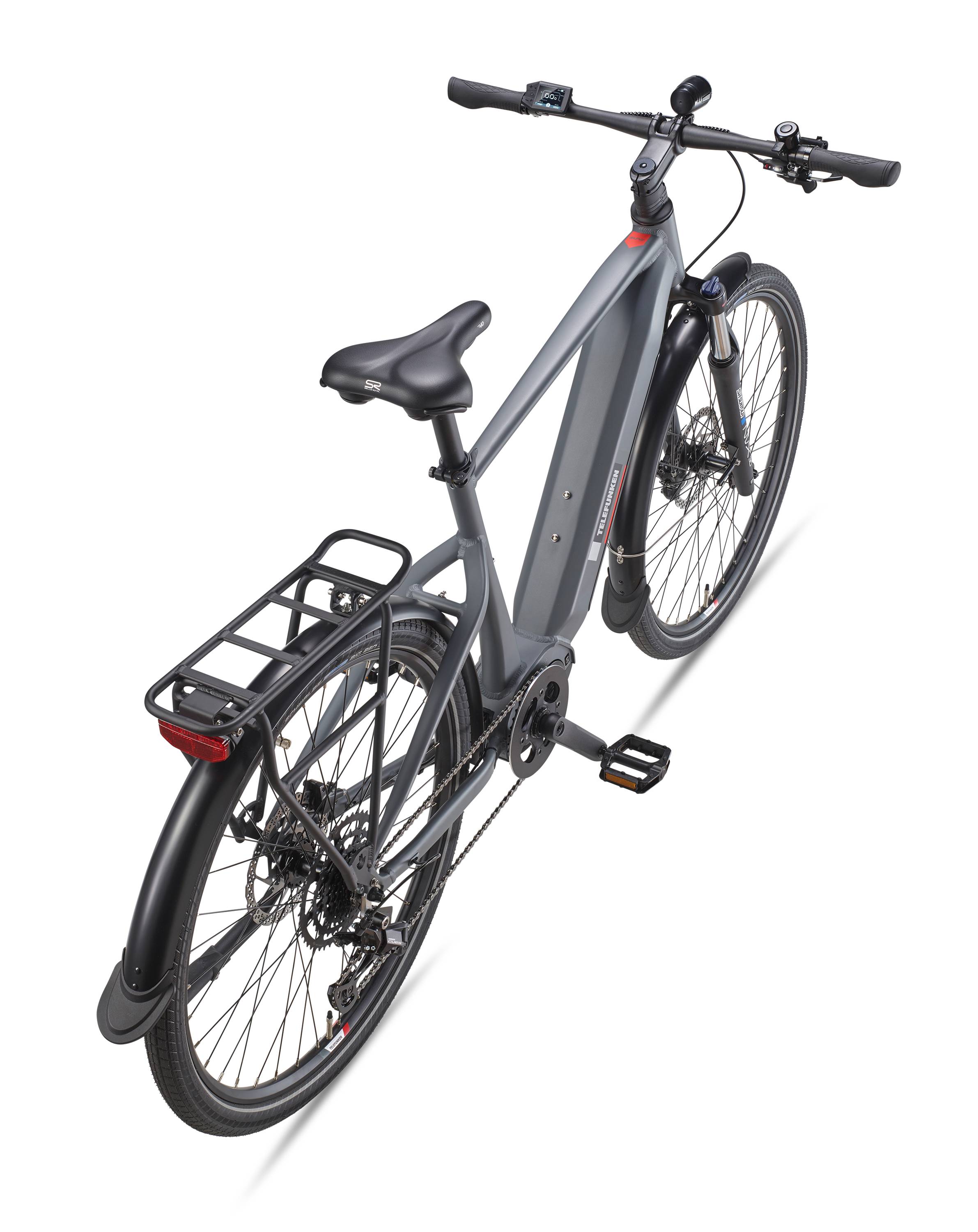 Telefunken City SUV E-Bike | Elektrofahrrad 27,5 Zoll | Mittelmotor | 9-Gang Kettenschaltung | 720 Wh Akku
