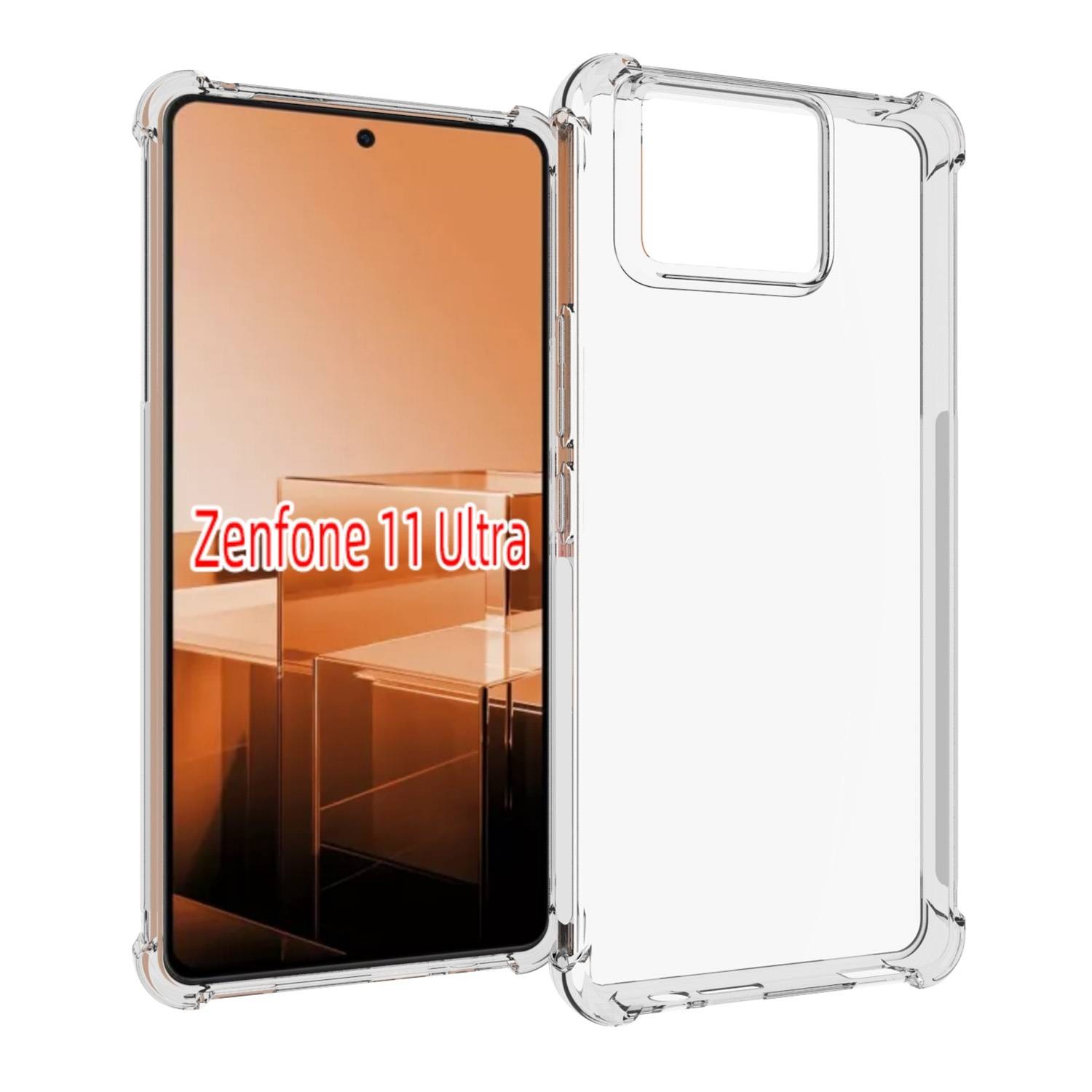 Für Asus Zenfone 11 Ultra Schock TPU Schutz Handy Hülle Transparent