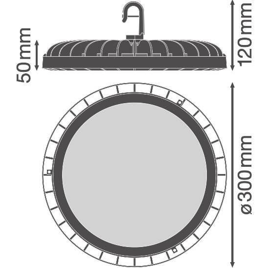 Ledvance LED-Hallenstrahler HBCOMPV225W865110DEG