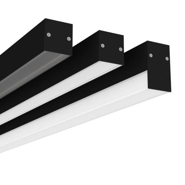 LTS Licht&Leuchten Anbauprofil 2m DCL-P-H1 001/2000 sw