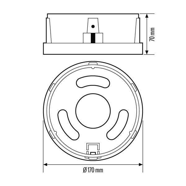 ESYLUX Bodenplatte ALVA BL #EL10521904