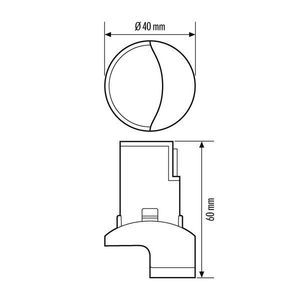 ESYLUX DALI Bewegungsmelder ALVA BL #EL10521850