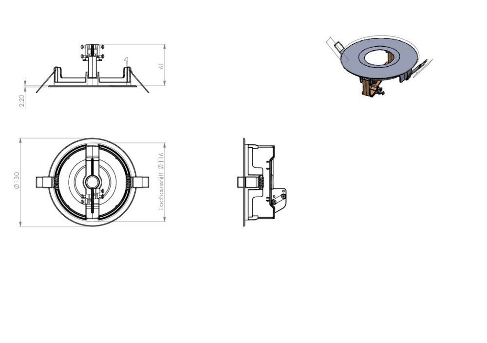 RP-Technik Einbaurahmen ILDE-SW