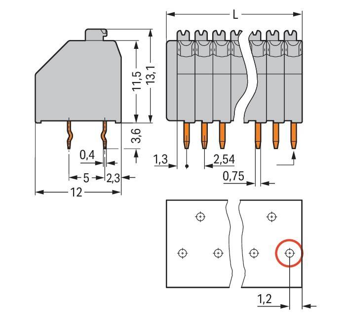 WAGO GmbH & Co. KG Leiterplattenklemme 250-1413