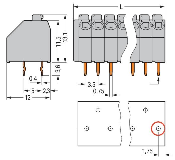 WAGO GmbH & Co. KG Leiterplattenklemme 250-224/000-012