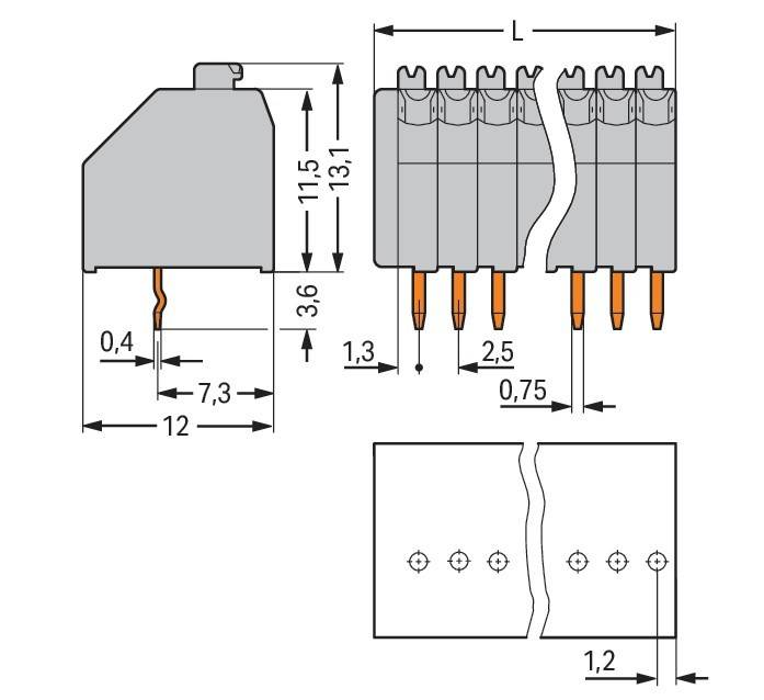 WAGO GmbH & Co. KG Leiterplattenklemme 250-317