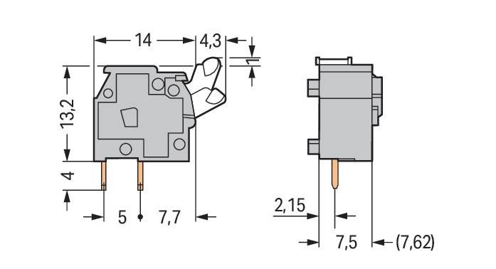 WAGO GmbH & Co. KG Anreihbare Leiterplattenk. 255-753