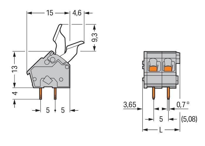 WAGO GmbH & Co. KG Leiterplattenklemme 256-404/333-000