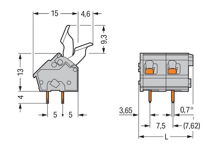WAGO GmbH & Co. KG Leiterplattenklemme 256-506/333-000