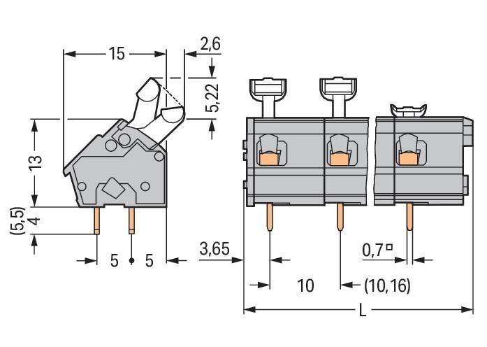 WAGO GmbH & Co. KG Leiterplattenklemme 256-602/000-009/999-