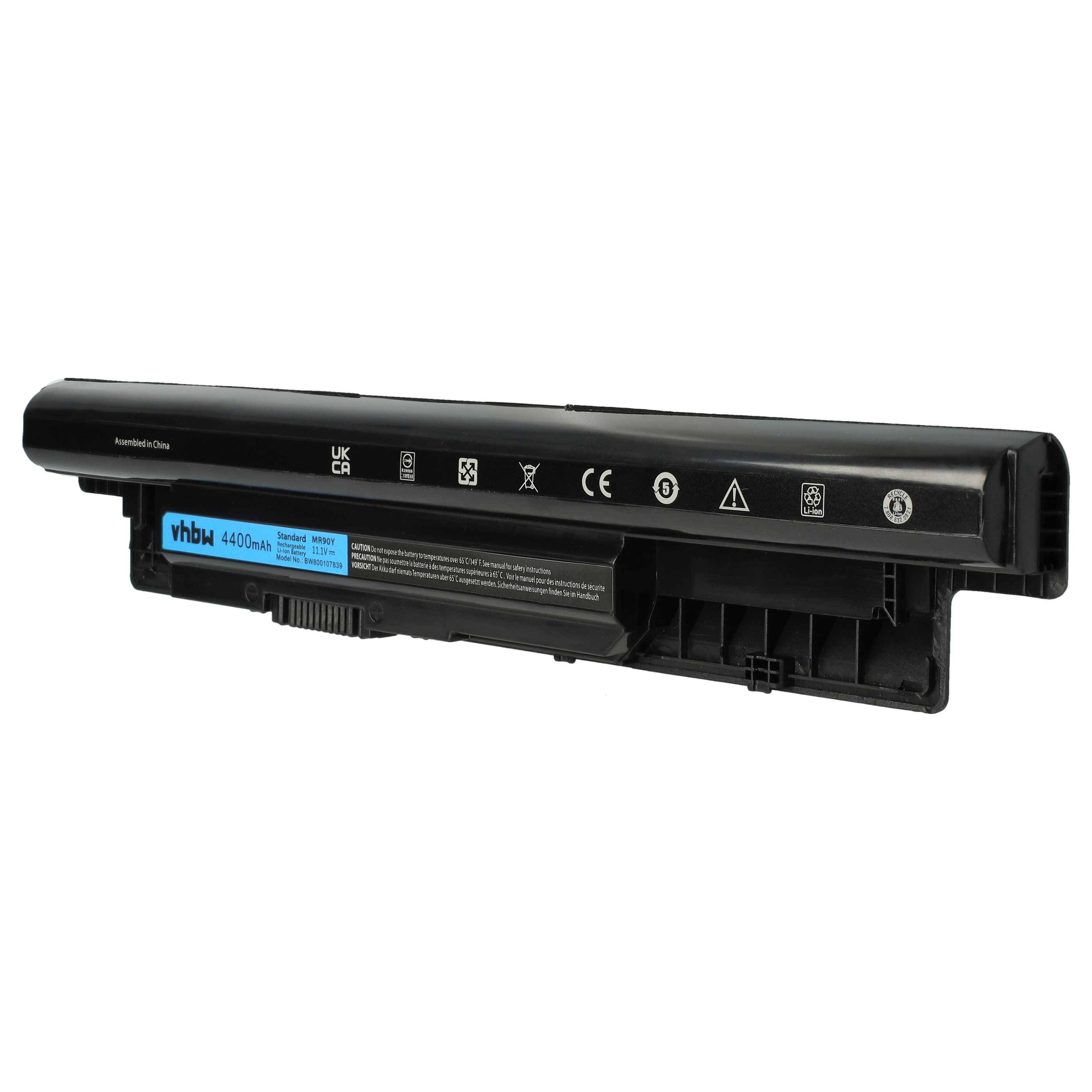 vhbw Akku kompatibel mit Dell Inspiron 5521, 3521, 3543, 3721, 3537, 3521 Series, 3531, 5521-0521 Notebook (4400 mAh, 11,1 V, Li-Ion)