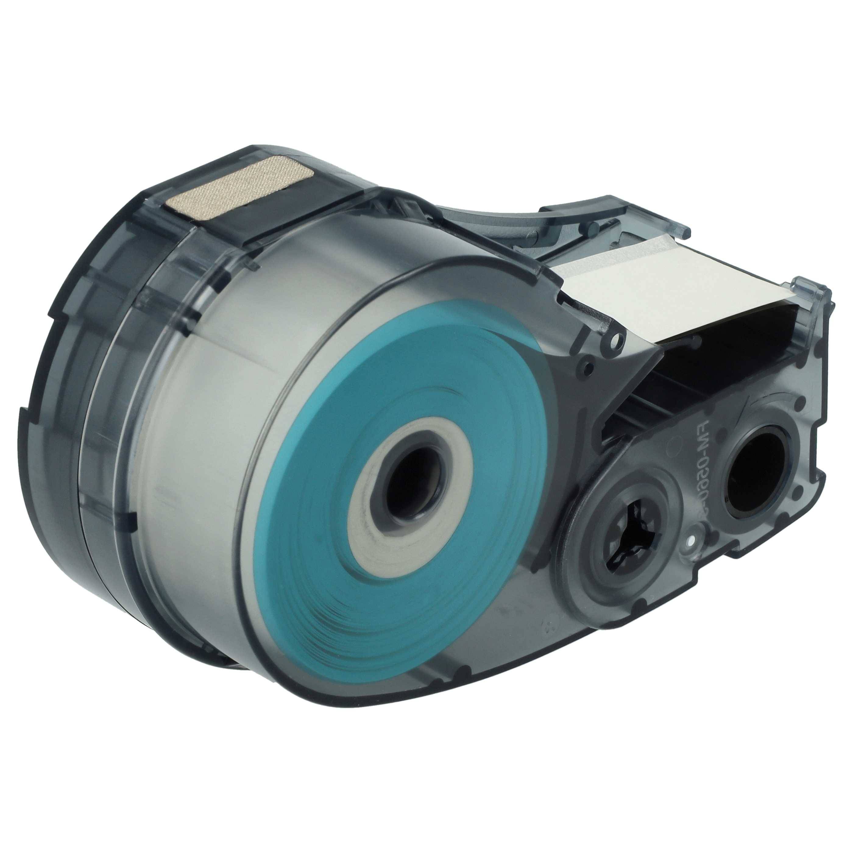 vhbw 5x Schriftband-Kassette Ersatz für Brady M21-750-423 für Etiketten-Drucker 19,05mm Schwarz auf Weiß, Polyester