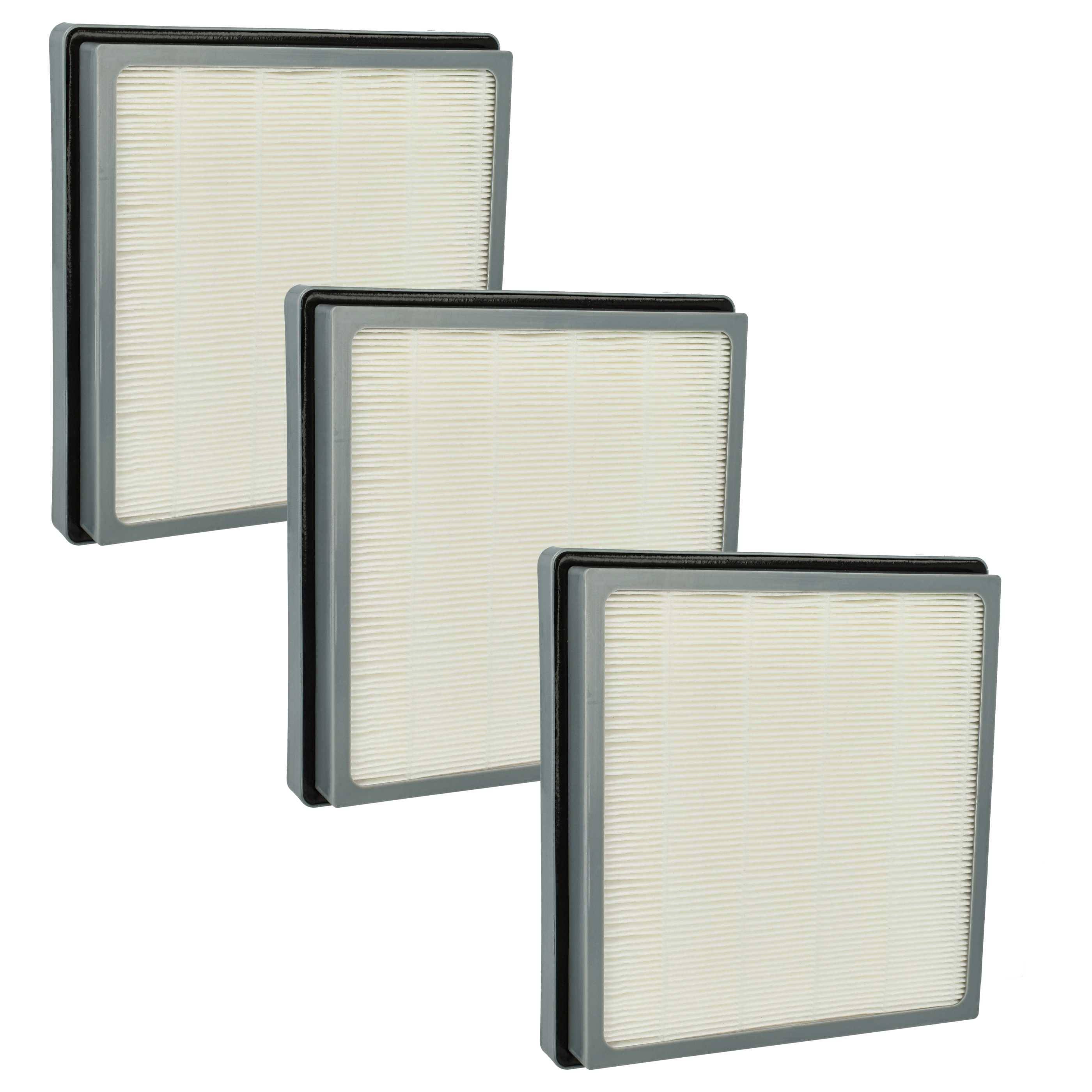 vhbw 3x Staubsaugerfilter kompatibel mit Nilfisk SS Vapor, SS Mercury, HDS 1010, HDS 1005, GDS 1010 Staubsauger - Abluftfilter Grau Weiß