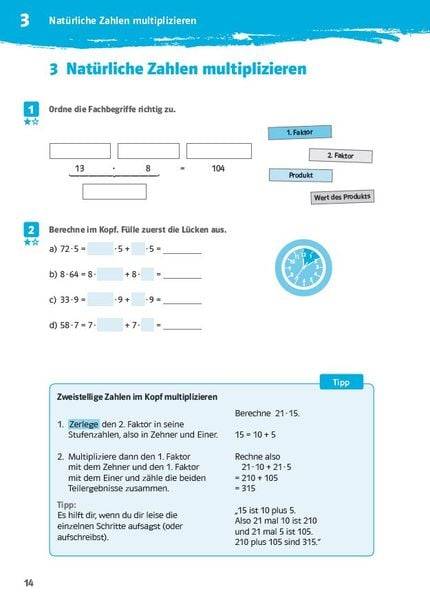 10-Minuten-Training Mathematik Kopfrechnen 5. Klasse
