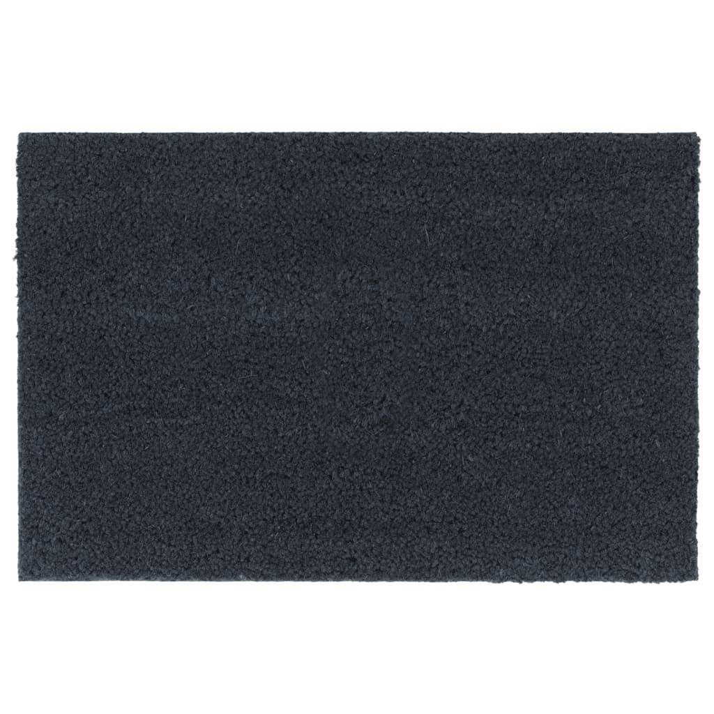 vidaXL Fußmatten 2 Stk. Dunkelgrau 40x60 cm Kokosfaser Getuftet