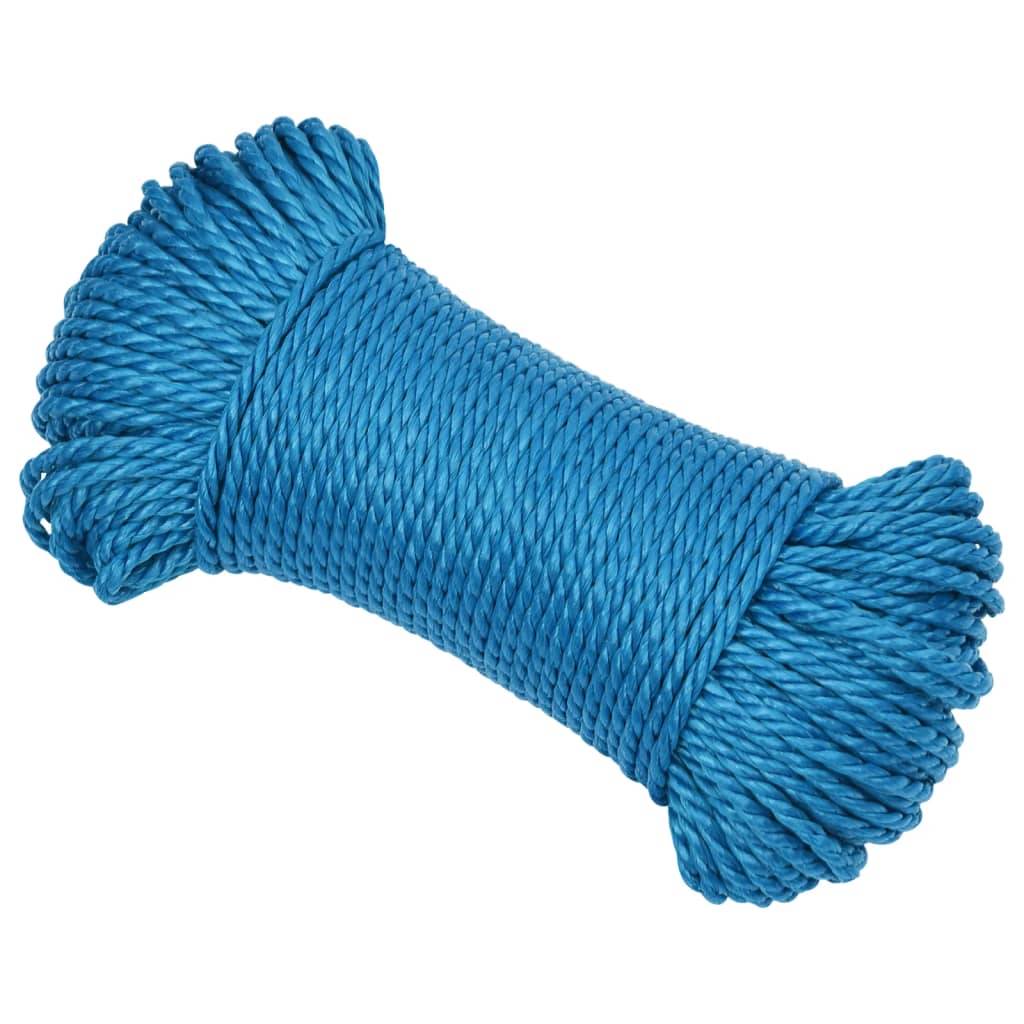 vidaXL Arbeitsseil Blau 3 mm 50 m Polypropylen