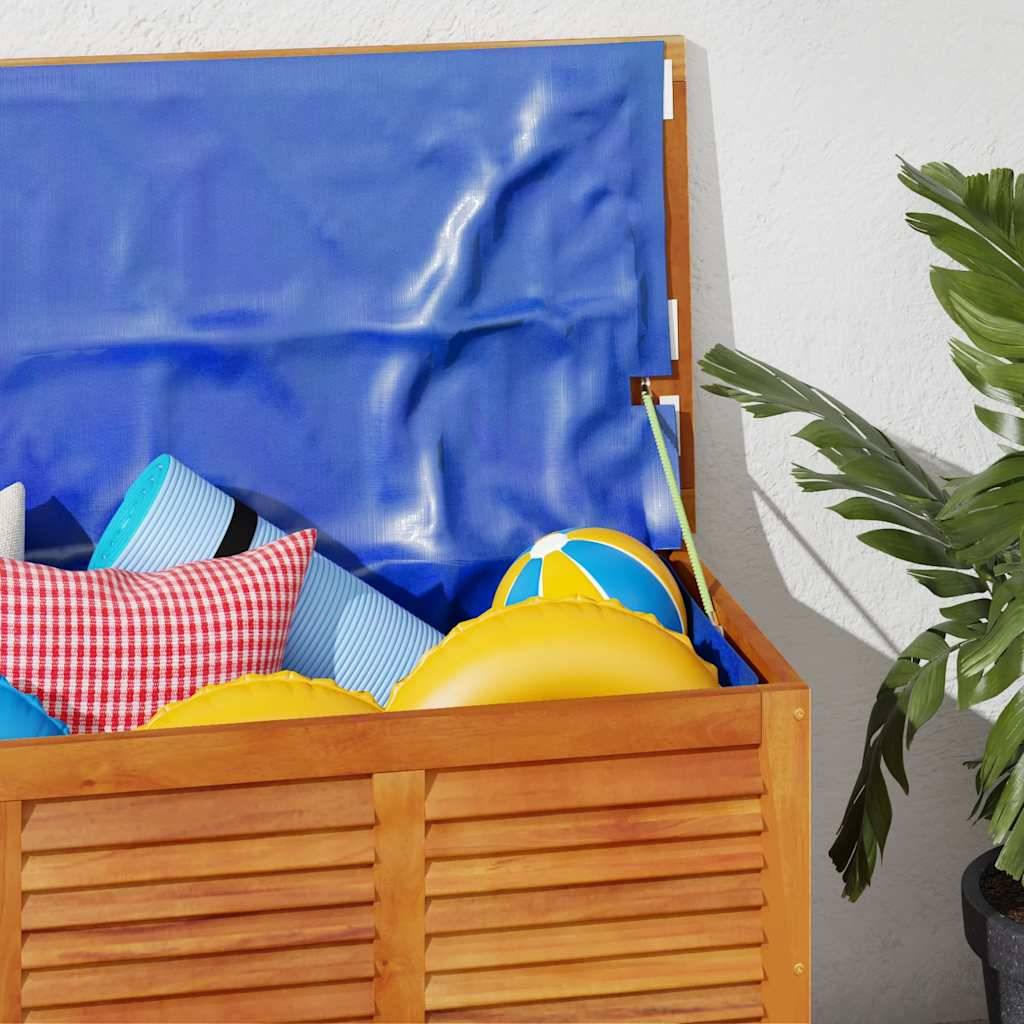 vidaXL Gartenbox mit Lüftungsschlitzen 113x50x56 cm Massivholz Akazie