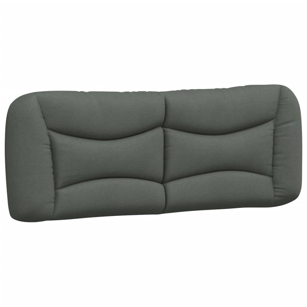 vidaXL Kopfteil-Kissen "Hvar" Dunkelgrau 140 cm Stoff