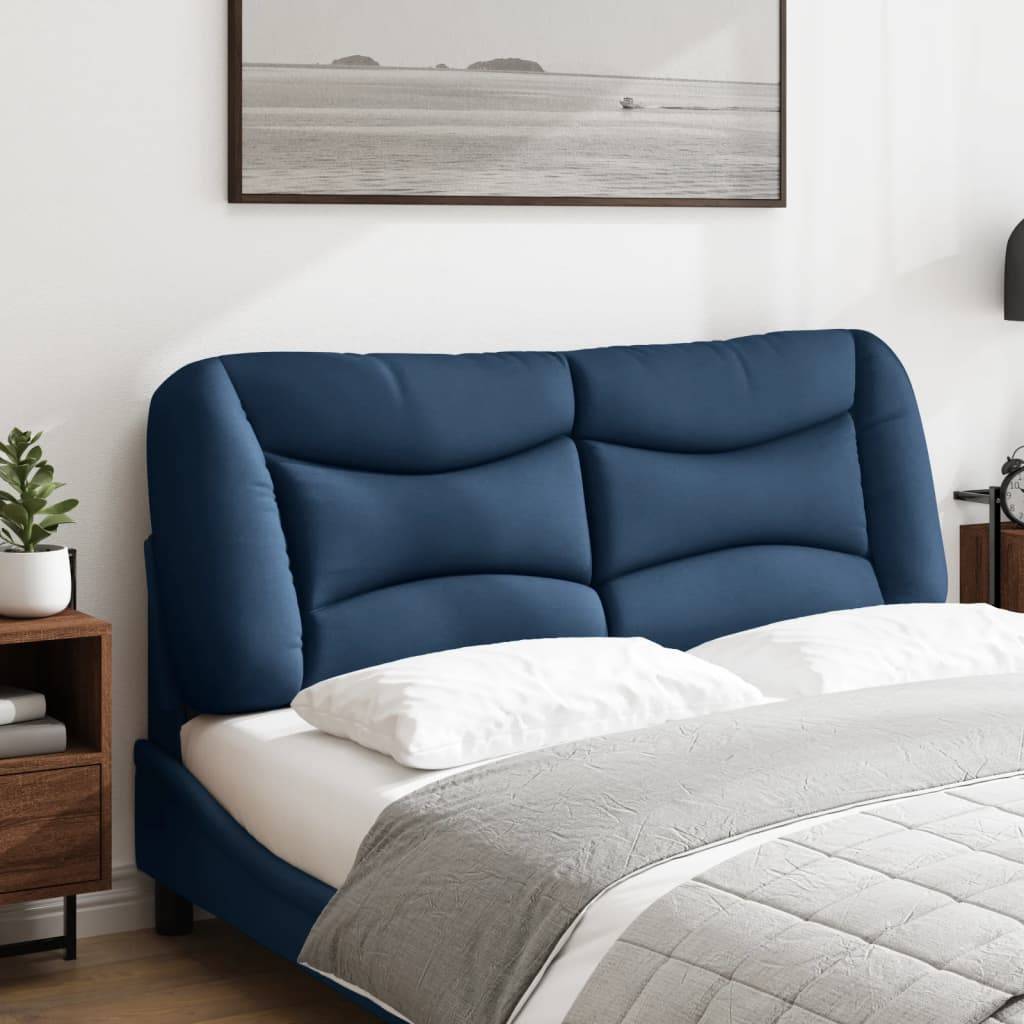 vidaXL Kopfteil-Kissen "Hvar" Blau 140 cm Stoff