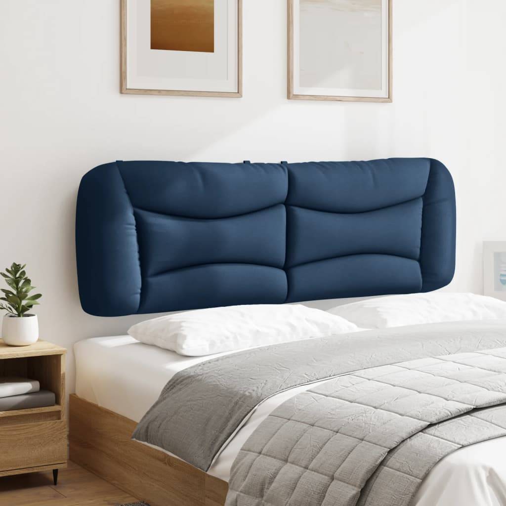vidaXL Kopfteil-Kissen "Hvar" Blau 160 cm Stoff