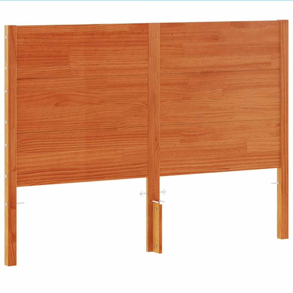 vidaXL Kopfteil Wachsbraun 150 cm Massivholz Kiefer