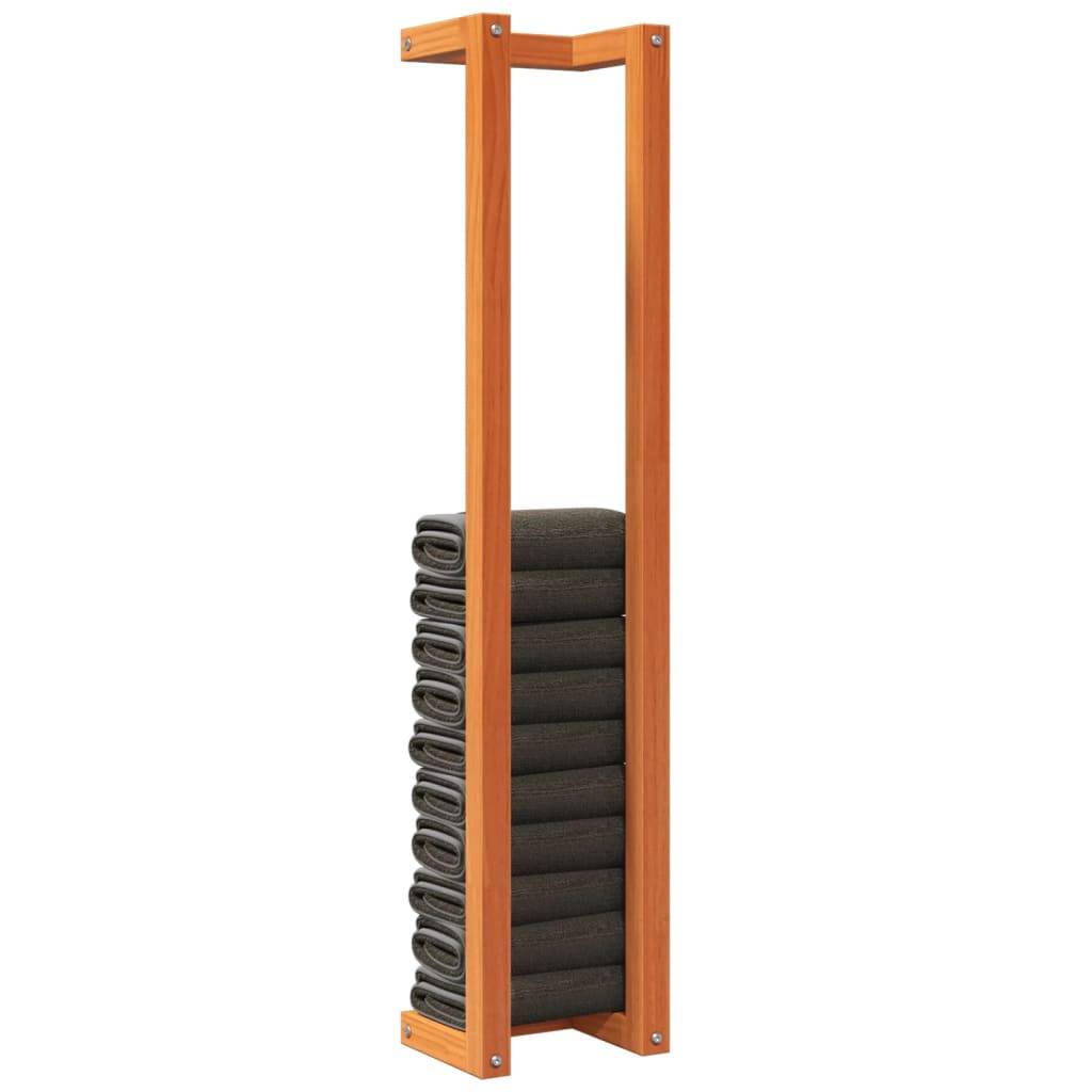 vidaXL Handtuchhalter Wachsbraun 23x18x110 cm Massivholz Kiefer