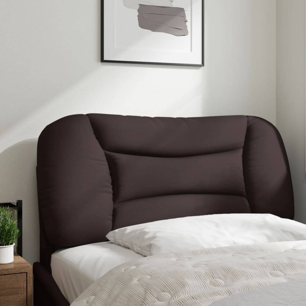 vidaXL Kopfteil-Kissen "Hvar" Dunkelbraun 80 cm Stoff