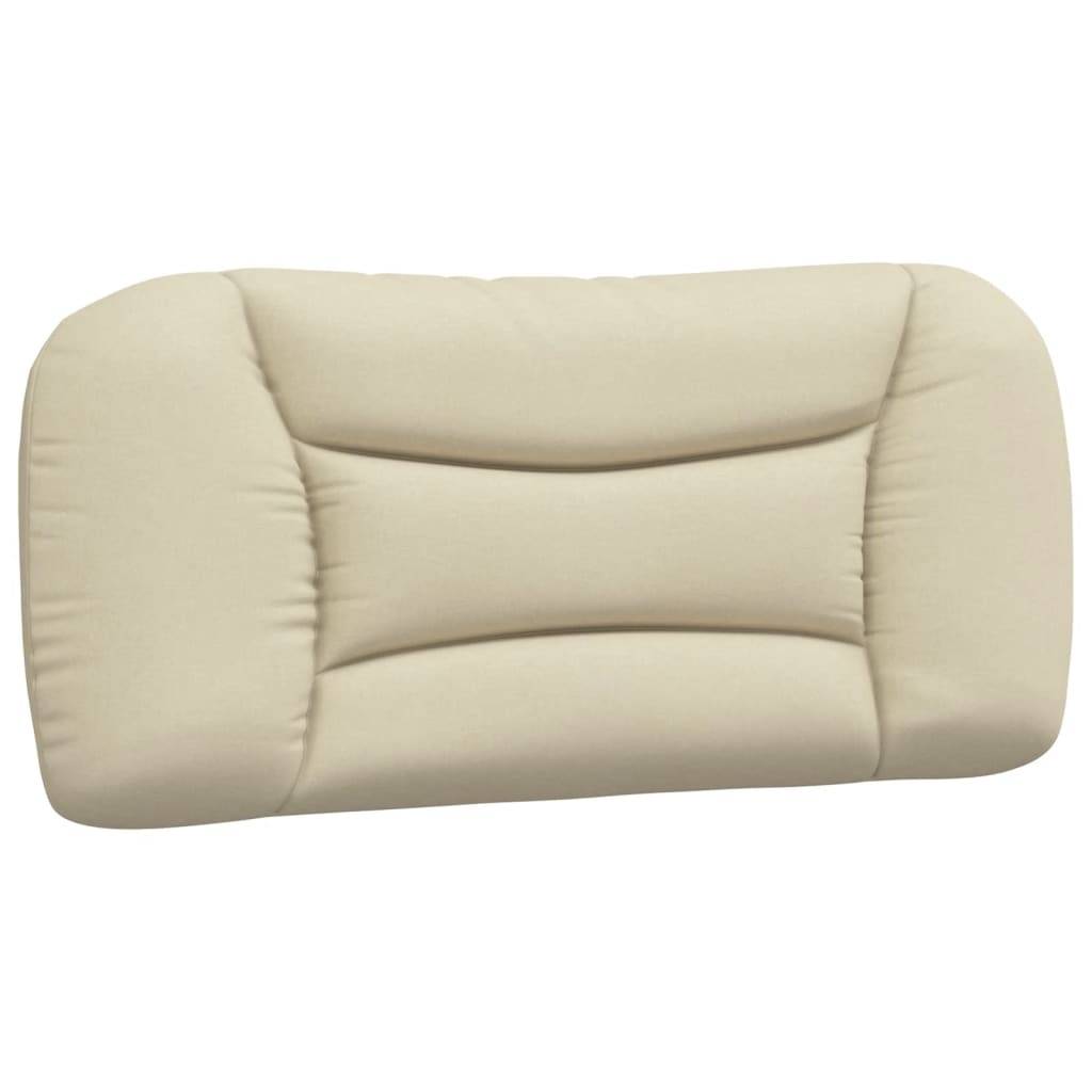 vidaXL Kopfteil-Kissen "Hvar" Creme 90 cm Stoff