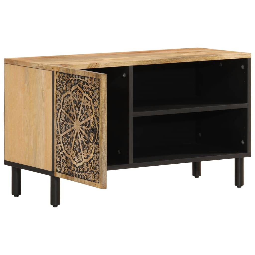 vidaXL TV-Schrank 80x31x46 cm Massivholz Mango