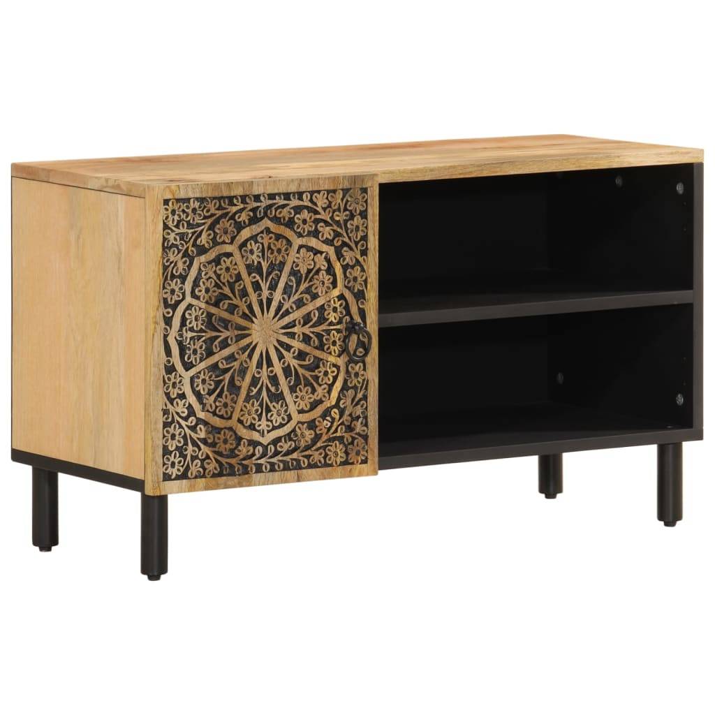 vidaXL TV-Schrank 80x31x46 cm Massivholz Mango