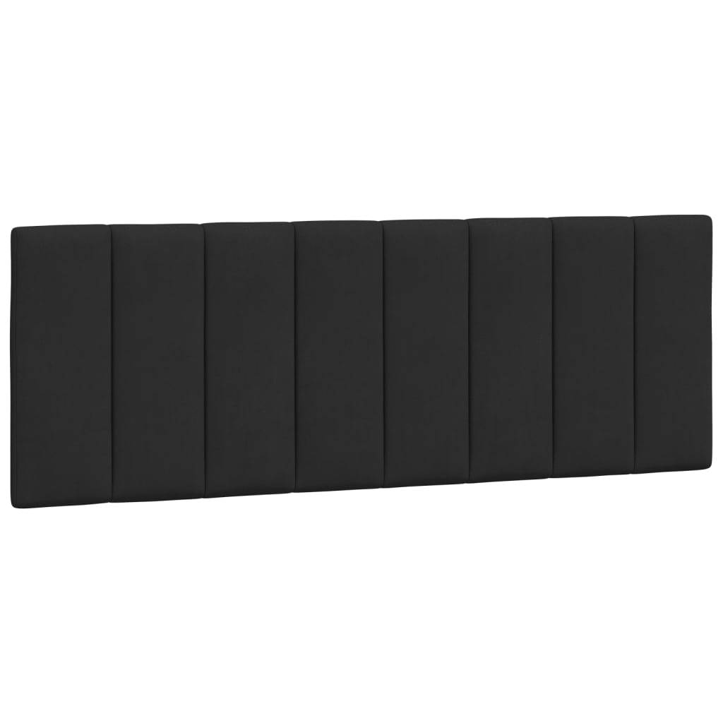 vidaXL Kopfteil-Kissen "Hanko" Schwarz 140 cm Samt