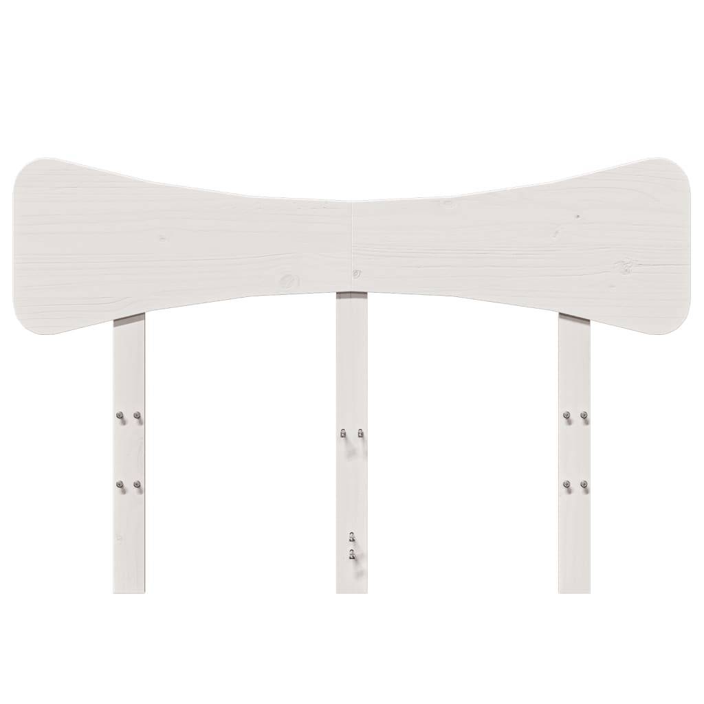 vidaXL Kopfteil Weiß 120 cm Massivholz Kiefer