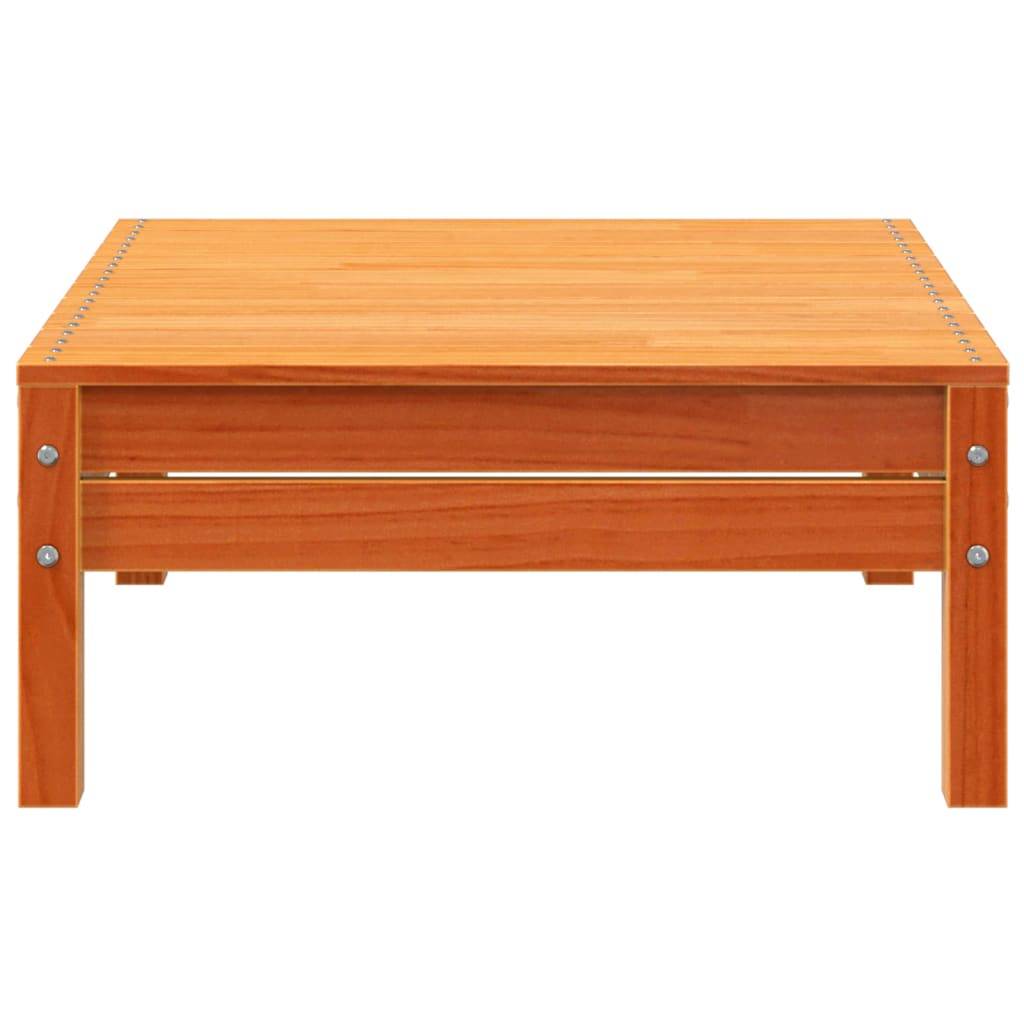 vidaXL Gartenhocker Wachsbraun Massivholz Kiefer
