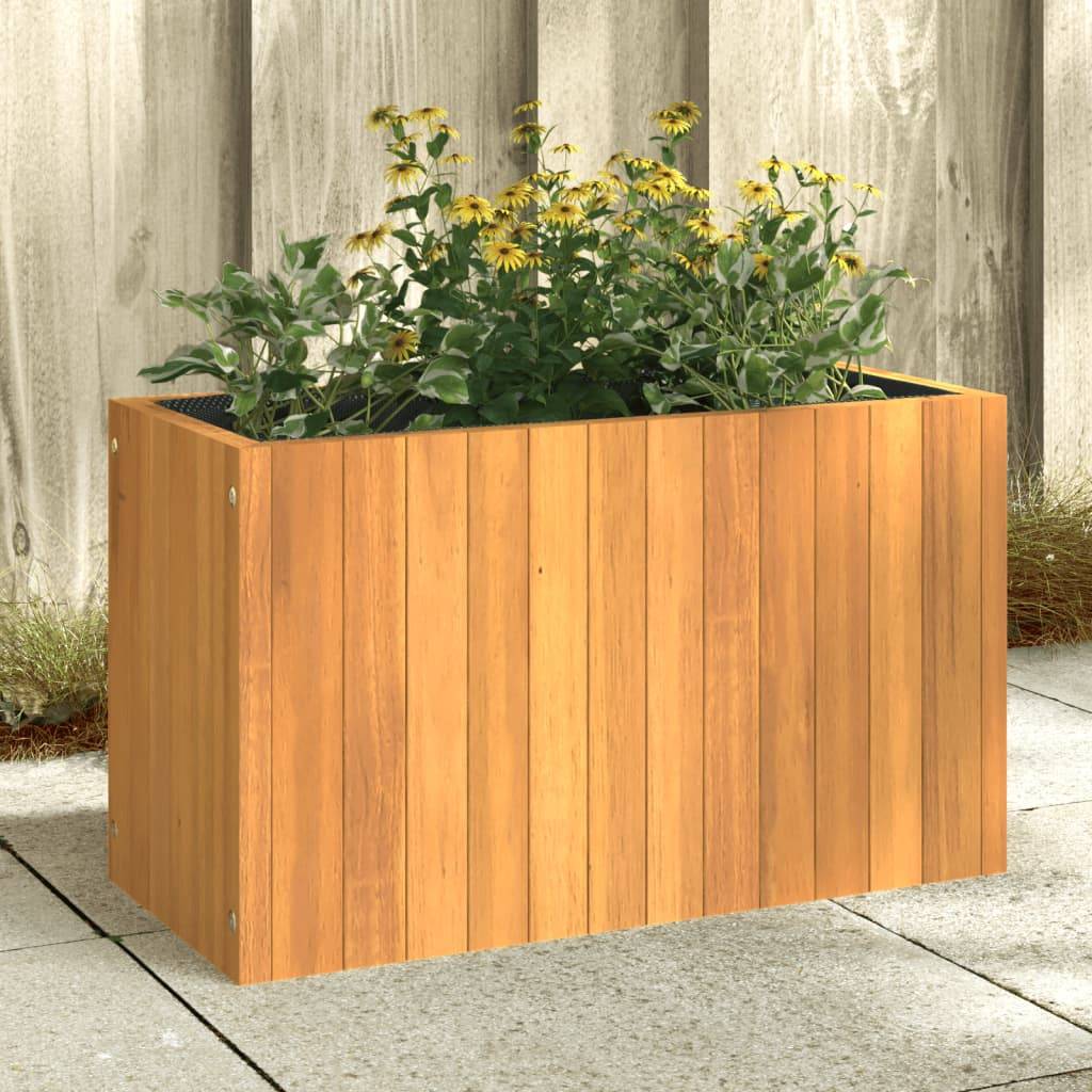 vidaXL Pflanzkübel 59x27,5x35 cm Massivholz Akazie