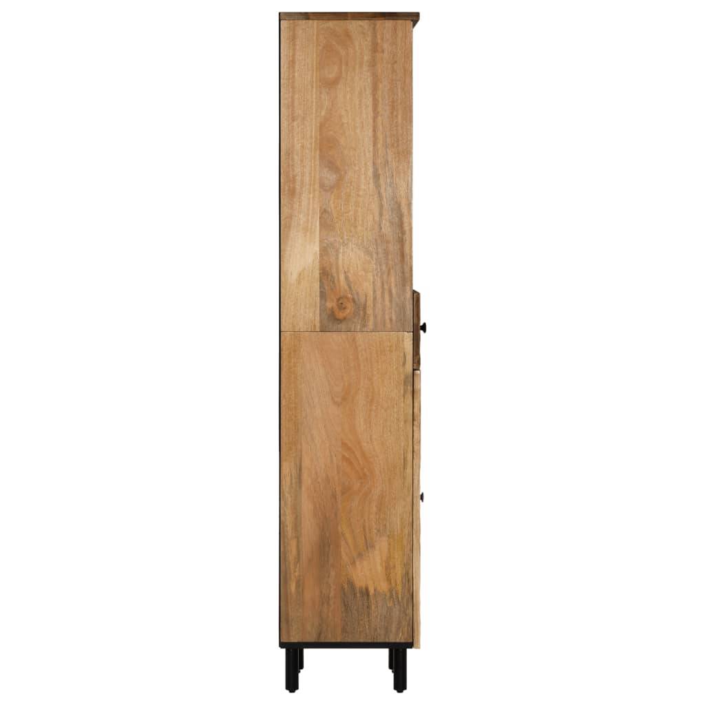vidaXL Badschrank 38x33x160 cm Massivholz Mango
