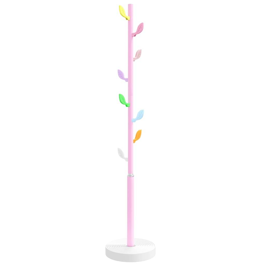 vidaXL Garderobenständer Rosa 172 cm Pulverbeschichtetes Eisen