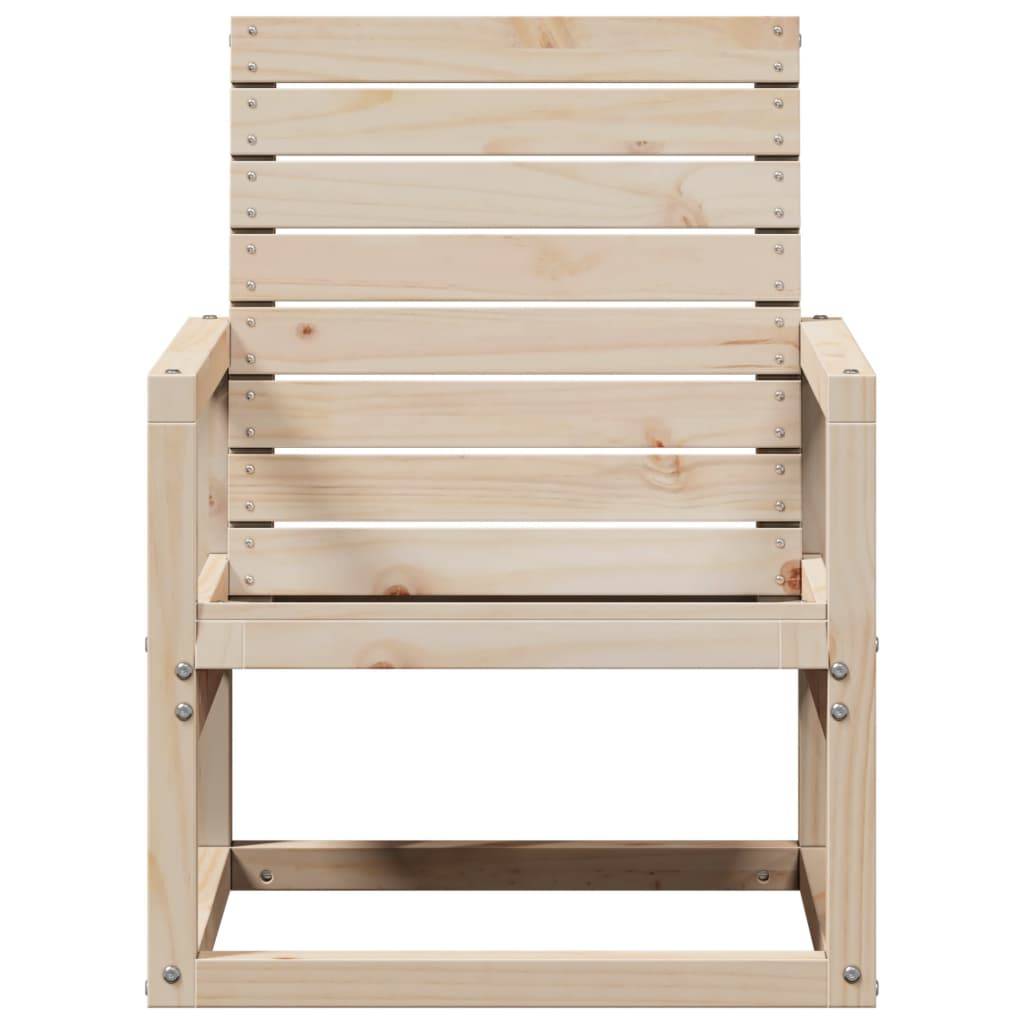 vidaXL Gartenstuhl 57,5x63x76 cm Massivholz Kiefer
